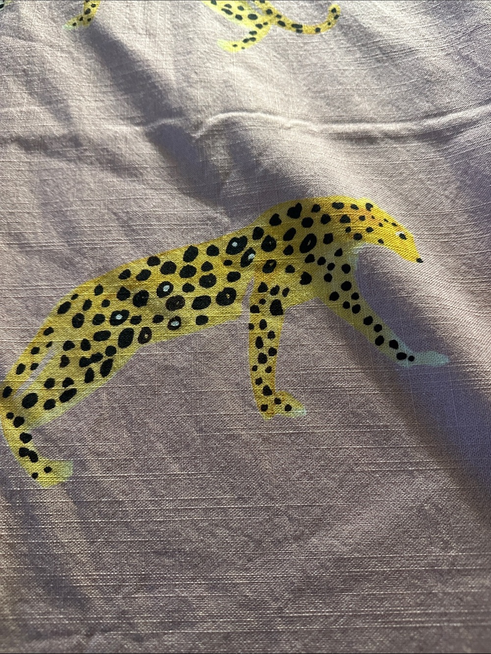 Anthropologie Leopard Organic Shower Curtain NEW - Picture 5 of 5